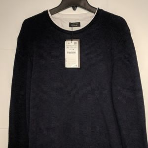 Zara men's mesh long sleeve shirt